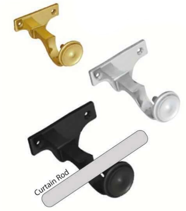 Superior Brass - Curtain Wall Mount Centre Bracket D19, 32mm