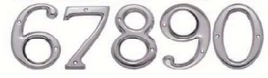 Superior Brass / Austyle - Numerals - Classic H75, 100mm - Image 2