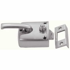 Domino Brass - Screen Door Box Latch & Standard Keeper