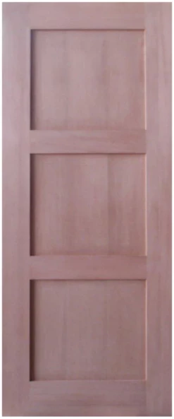 Solid Interior Door - Shaker Flat 3 Panel Design SP-SK3