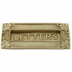 Domino Brass - Letter Plates - 1705 Ornate Design 160x65mm