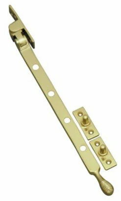 Superior Brass - Casement Window Stay - Reeded Base Fix L250, 300mm