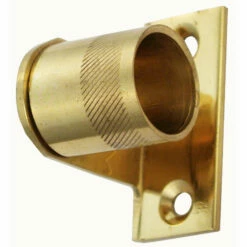 Domino Brass - Muslin Bracket Angled - Suit 10, 13, 19mm Tube