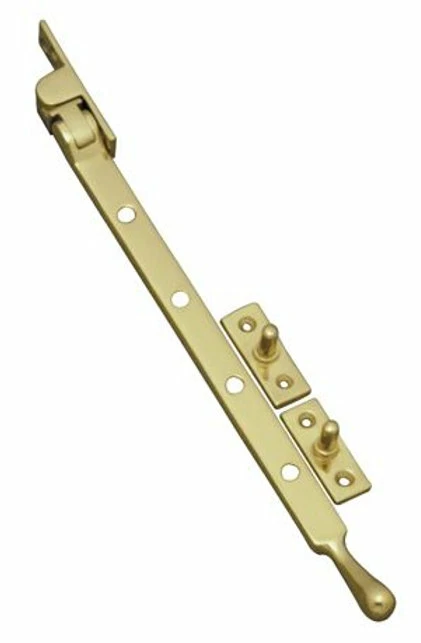 Superior Brass - Casement Window Stay - Rounded End Base Fix L250, 300mm - Image 2