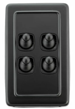TradCo - 4 Gang Toggle Switch H115xW72mm